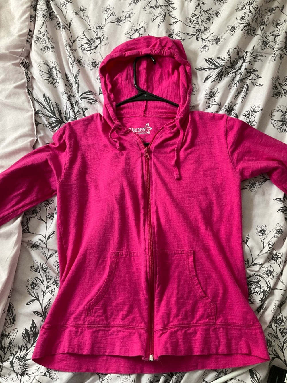 Hanes Women's Jersey Full Zip Hoodie